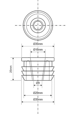 Редуктор канализационный резиновый 32х10-16 мм, белый (FLEXCONN32-10/16WH) FLEXCONN32-10/16WH фото