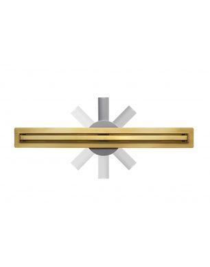 Щелевой золотой трап для душа Epelli Slim D'oro 60 см из нержавеющей стали с поворотным сифоном (SLMG600) SLMG600 фото