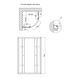 Душевая кабина Latwa SC80x80.SAT.HIGH.GR полукруглая, для выс. поддона, высота 160 см, стекло тон. 4 мм, без поддона Lidz (LLSC8080SATHIGHGR2) LLSC8080SATHIGHGR2 фото 2