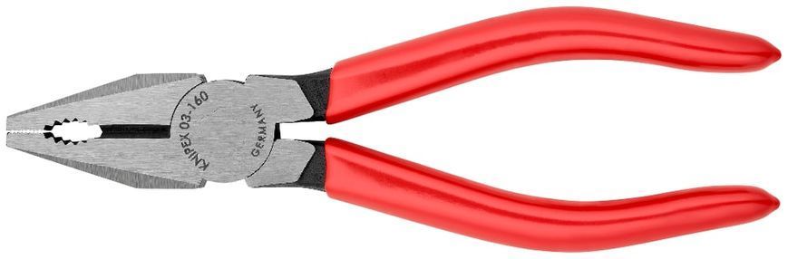 Плоскогубці 160 мм, &Oslash; 10 мм, комбіновані, KNIPEX (03 01 160) 03 01 160 фото