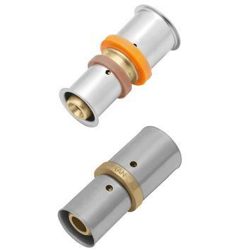 Муфта 20x2/16x2 KAN-Therm Press редукційна, з прес-кільцем (латунь) (1009042105) 1009042105 фото