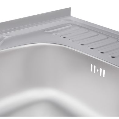 Кухонна мийка IMPERIAL 6060-L Satin 0,8 мм (IMP6060LSAT) IMP6060LSAT фото