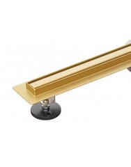 Щелевой золотой трап для душа Epelli Slim D'oro 80 см из нержавеющей стали с поворотным сифоном (SLMG800) SLMG800 фото
