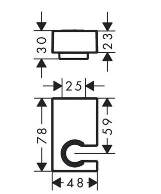 Держатель для душа Hansgrohe Porter E, хром (28387000) 28387000 фото