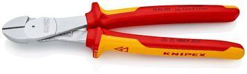 Кусачки &Oslash; 4,6 мм, 250 мм, бокові, особливої потужності, хромовані KNIPEX (74 06 250) 74 06 250 фото