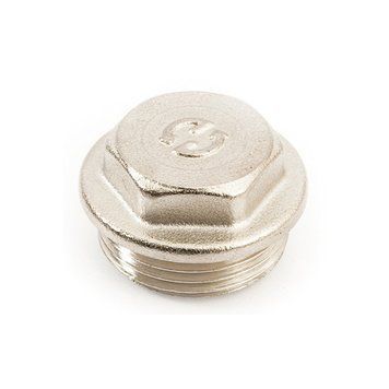 Заглушка 1/2" Н General Fittings никель (2600F4N040000A) 2600F4N040000A фото