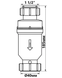 Сифон для раковини, d40, 1 1/4", McALPINE (MACVALVE-11) MACVALVE-11 фото 2