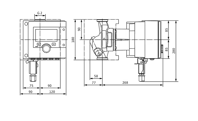Циркуляційний насос 30/0,5-12 PN10 Stratos MAXO WILO з електрон.упр.(2164576) 2164576 фото
