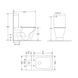 Унитаз-компакт Qtap Cardinal Ultra Quiet без ободка с сиденьем Soft-close, белый (QT04222168AUQ3W) QT04222168AUQ3W фото 2