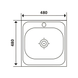 Кухонна мийка IMPERIAL 4848 Micro Decor 0,6 мм (IMP484806DEC) IMP484806DEC фото 2