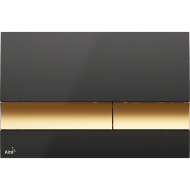 Кнопка управления ALCAPLAST M1728-5, черная/золотая M1728-5 фото