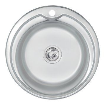 Кухонная мойка Lidz 510-D 0,8 мм Satin Сталь (LIDZ510DSAT) LIDZ510DSAT08 фото