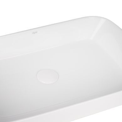 Раковина-чаша Qtap Scorpio 550х390х120 White з донним клапаном Білий (QT14112243W) QT14112243W фото