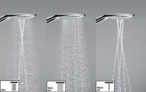 Душевой набор Hansgrohe Raindance Select S, 3 режимы струи, хром (27803000) 27803000 фото