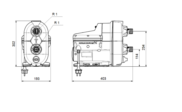 Aвтоматична насосна установка Grundfos Scala2 3-45 Model 2 (93013252) 93013252 фото