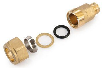 Муфта 1/2" X 1/2" General Fittings, с наружной резьбой (210001H040400A) 210001H040400A фото