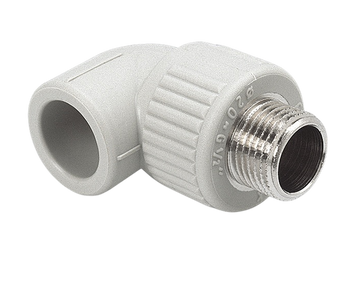 Кутник 90 &deg; Wavin Ekoplastik з металевою зовнішньою різьбою - 16мм (SKOE01620X) SKOE01620X фото