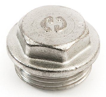 Заглушка 1/2"НР General Fittings хром (2600F4C040000A) 2600F4C040000A фото