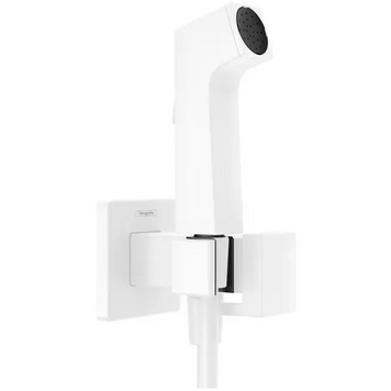 Гігієнічний душ Hansgrohe Bidette 1jet E зі шлангом та тримачем, Білий (29233700) 29233700 фото