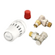 Комплект с термостатической головкой Danfoss Reac + RA-N + RLV-S, угловой (015G5349) 015G5349 фото 1
