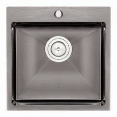 Кухонна мийка Qtap D5050BL 2.7/1.0 мм Black (QTD5050BLPVD10) SD00040290 фото