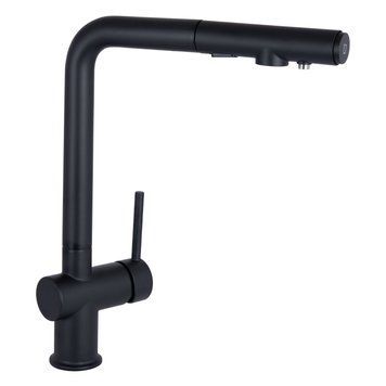 Смеситель для мойки Qtap Rozcesti, Черный (QTROZ367BLM45943) QTROZ367BLM45943 фото
