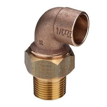 Сборка угловая d18 x 3/4" Н SANHA 4098g (бронза) (0024379) 0024379 фото
