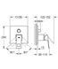 Змішувач для ванни та душу GROHE Eurocube, Хром (24094000) 24094000 фото 2