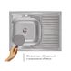 Кухонна мийка IMPERIAL 6080-L Satin 0,6 мм (IMP6080L06SAT) IMP6080L06SAT фото 3