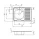 Кухонна мийка IMPERIAL 6080-L Satin 0,6 мм (IMP6080L06SAT) IMP6080L06SAT фото 2