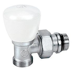 Клапан кутовий 1/2"x18 R25TG ручний , хромований (зовнішня різьба) (R25X034) R25X034 фото