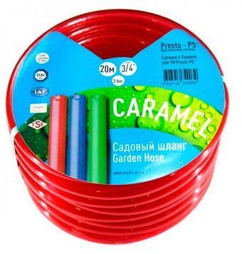 Шланг поливальний силікон садовий (червоний) 1/2", 50 м Caramel Presto-PS (CAR R-1/2 50) CAR R-1/2 50 фото