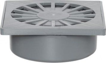 Трап Aquer DN 50, решетка 150 &times; 150 мм, вертикальный отвод, для внутренних помещений (15D50NN-P) 15D50NN-P фото