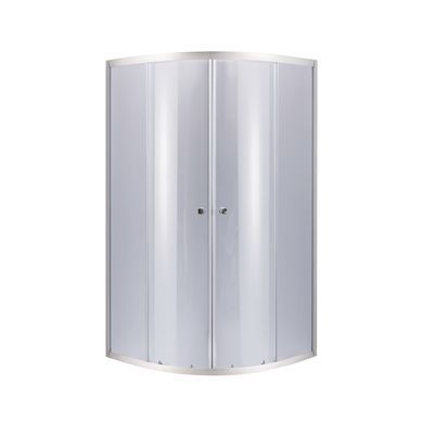 Душевая кабина Latwa SC80x80.SAT.HIGH.GR полукруглая, стекло тон. 4 мм + Душевой поддон KAPIELKA ST80x80x41, с панелью Lidz (LLSC8080SATHIGHGR2SET) LLSC8080SATHIGHGR2SET фото