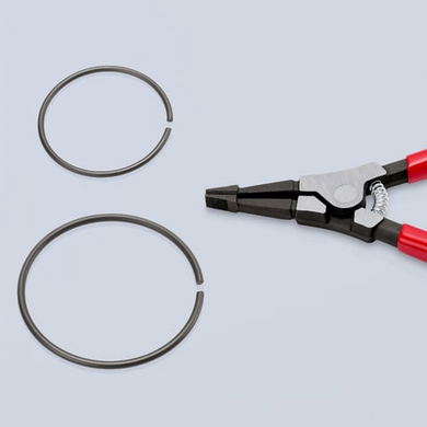 Плоскогубці 170 мм, для зовнішніх стопорних кілець на валу, KNIPEX (45 11 170) 45 11 170 фото