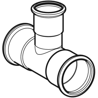 Тройник редукционный d=22x15x22 Geberit Mapress (21206) 21206 фото