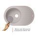 Кухонная мойка Lidz 780x500/200 GRA-09 Серый (LIDZGRA09780500200) LIDZGRA09780500200 фото 3