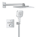 Прихована душова система з термостатом Grohe SmartControl & Rainshower SmartActive 310 Cube (1039980000), хром (1039980000) 1039980000 фото 1