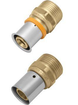 Переходник 26x3 G3/4" KAN Therm Press с наружной резьбой, с пресс-кольцом (1009045043) 1009045043 фото