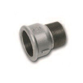 Муфта редукційна ВЗ 1 1/2" х 1 1/4" чавунна оцинкована SANHA (9246112114V) 9246112114V фото