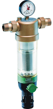 Самопромывной фильтр Honeywell 1 1/4", Tmax - 40 &deg;C, для холодной воды, с манометром (F76S-11/4AA) F76S-11/4AA фото