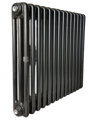 Трубчастий радіатор DeLonghi Multicolumn H=570, 3-12 секцій (бокове 1/2") RAL9005МATT 0Q1030570120000RAL9005М фото
