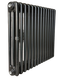 Трубчастий радіатор DeLonghi Multicolumn H=570, 3-12 секцій (бокове 1/2") RAL9005МATT 0Q1030570120000RAL9005М фото 1