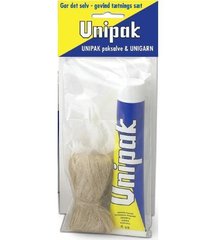 Паста для ущільнення різьбових з'єднань UNIPAK в наборі "Зроби сам" (паста UNIPAK 50 гр. / Льон сантехнічний 13 гр) (2155555) 2155555 фото