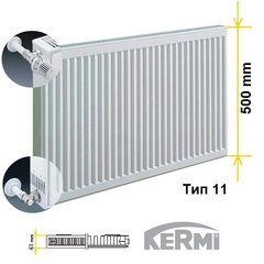 Стальной радиатор Kermi FKO 110505 11 тип 500/500 FK0110505W02 фото