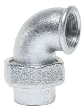 Американка оцинкована кутова під прокладку ВВ 1 1/2" (кор.10шт) GEBO (95-8V) 95-8V фото