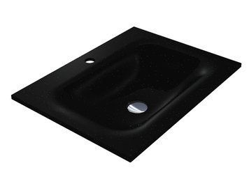 Умывальник JESSEL 600 MIRASTONE BLACK SHINE Miraggio Чёрный (8813465) 8813465 фото
