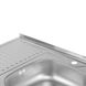 Кухонна мийка Lidz 6080-R 0,6 мм Satin (LIDZ6080R06SAT) LIDZ6080RSAT06 фото 6
