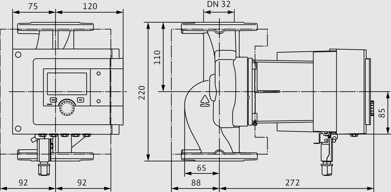 Циркуляційний насос 32/0,5-12 PN6/10-R7 Stratos MAXO Wilo (2217947) 2217947 фото
