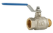 Кран шаровой 1/2"ЗВ Ideal Itap-291 полнопроходной (нержавеющая ручка) (2910012XB) 2910012XB фото 4